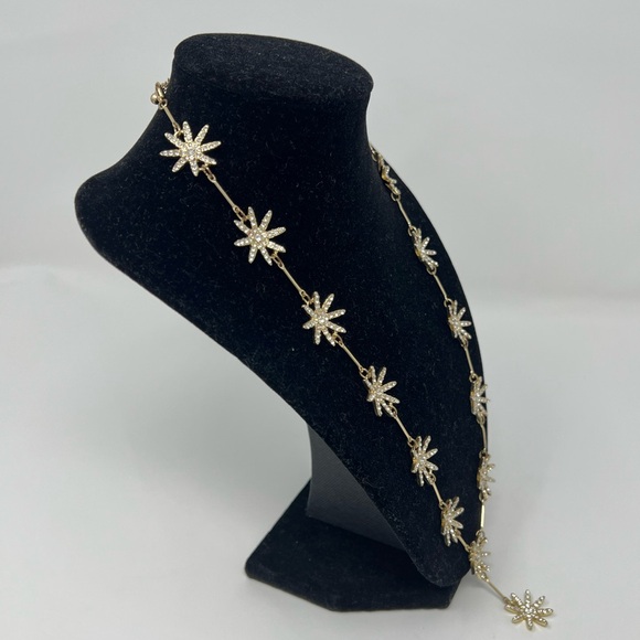 Star Drop Necklace Y Shape Statement Pendant Gold Jewelry Lariat Floral Charm 25 - Picture 3 of 17